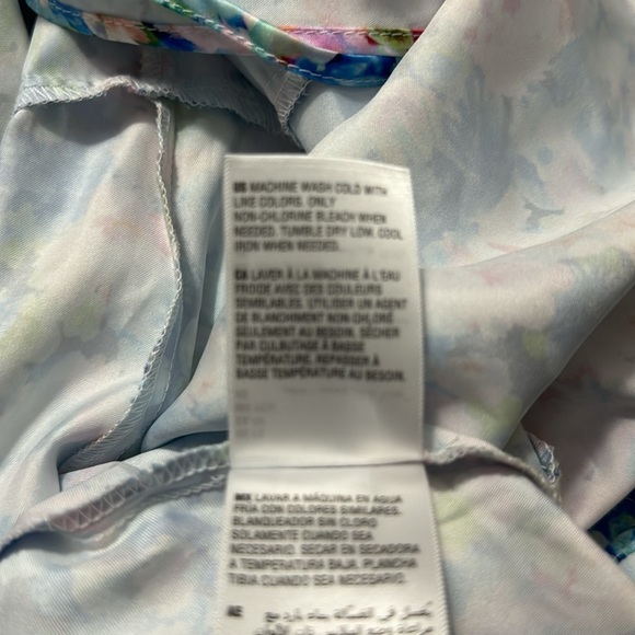 Bar III Petite Floral-Print Ruffled Tie-Waist Wrap Dress Size S - Picture 10 of 10